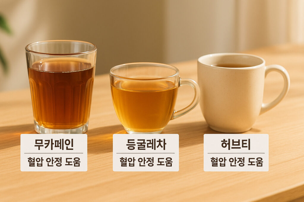 고혈압에 좋은 무카페인 음료들