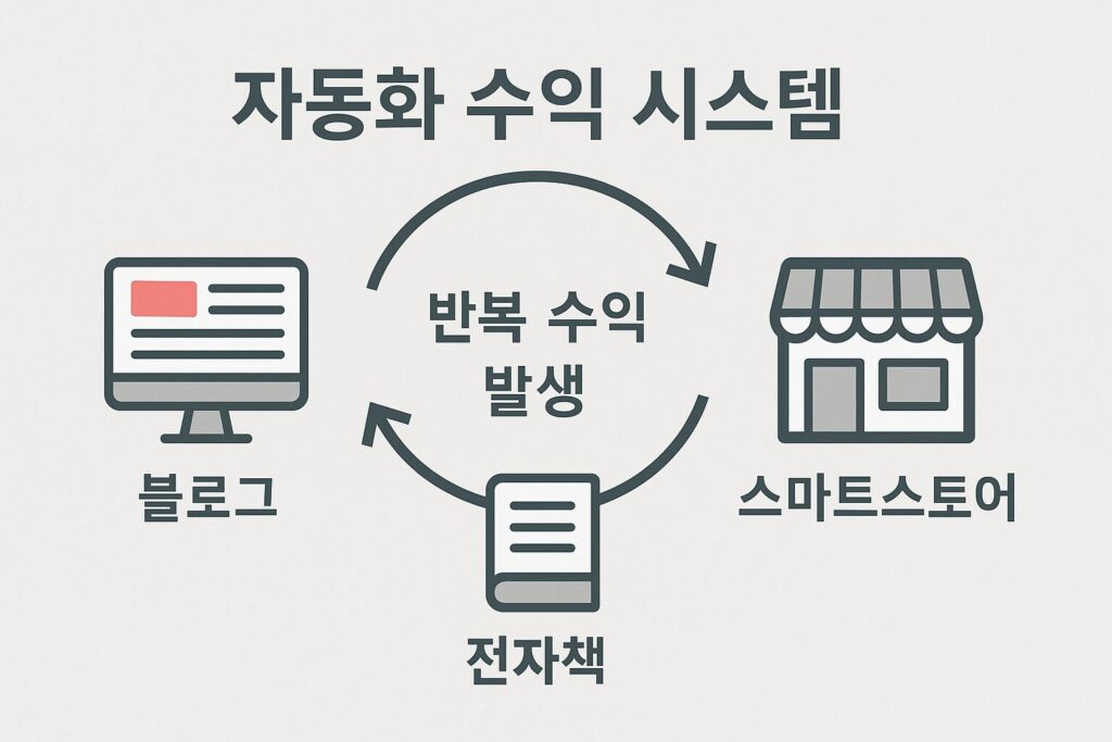 반복 수익이 발생하는 자동화 구조 이미지
