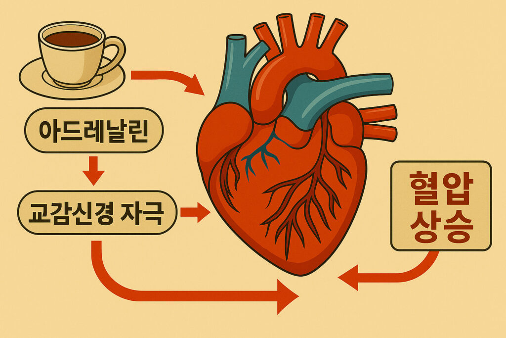 카페인이 혈압에 영향을 주는 생리학적 작용